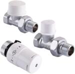 Arco 1/2″ egyenes termosztatikus radiátorszelep szett (KCT02-Szett) (KCT02)