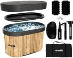 VirtuFit Oval Ice Bath 500 literes ovális jégkád fa mintázattal