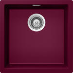 SCHOCK Schock Kaia N-100 Cristadur Berry konyhai mosogatótálca, gránit kompozit, bogyószín, 456 x 456 mm, munkalapra/munkalap alá/szintbe építés (KAIN100BERR)