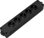 Fellowes Bloc priza modulara eGST 2.0, Filex Power Strip, 5 iesiri, negru, Fellowes 685005