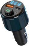 Diva FM трансмитер Diva BT1526, 87.5 MHz до 108.0 MHz, QC 3.0, 1x USB-C(PD), 1x USB-A, тъмносин (BT1526)
