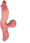 Guilty Toys Vibrator Realist Master Vibe No. 3, 10 Moduri Vibratii, Silicon Lichid, USB Magnetic, Natural, 27.5 cm, Guilty Toys Vibrator