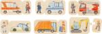 Goki Puzzle din lemn Goki - Vehicule (57373) Puzzle