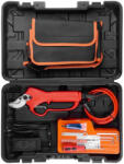 Strend Pro Akkumulátoros metszőolló, Strend Pro Profesional, piros, 4 Ah 36V, maximum 40 mm vastagság, biztonsági zárral, akkumulátorral és töltővel (TC111539A)