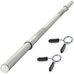 MAXXIVA® Súlyzórúd rugós zár 140 cm ezüst (ZFF38302)