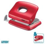 Rapid Perforator, 2 găuri, 20 de coli, RAPID "FC20 Fashion", roșu