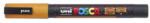 uni Marker decorativ, 0, 9-1, 3 mm, UNI"Posca PC-3ML", portocaliu lucios