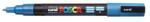 uni Marker decorativ, 0, 9-1, 3 mm, UNI "Posca PC-3ML", albastru lucios