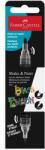 Faber-Castell Marker decorativ, 1, 0/3, 0 mm, față-verso, acrilic, FABER-CASTELL "Shake&Paint", negru