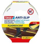 tesa Bandă antiderapantă, 25 mm x 5 m, TESA "Anti-Slip", fluorescentă, 5m