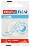 tesa Bandă adezivă, 15 mm x 33 m, TESA "Basic", transparentă, 33 m