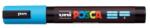 uni Marker decorativ, 1, 8-2, 5 mm, UNI "Posca PC-5M", albastru deschis (8)