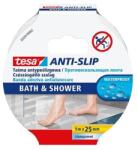 tesa Bandă antiderapantă, pentru baie, 25 mm x 5 m, TESA "Anti-Slip", transparentă, 5m