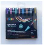 uni Marker decorativ, 1, 8-2, 5 mm, UNI "Posca PC-5M", 8 culori metalice diferite, 8 buc