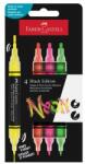 Faber-Castell Marker decorativ, set, 1, 0/3, 0 mm, față-verso, acrilic, FABER-CASTELL "Shake&Paint", 4 culori neon diferite, 4 buc