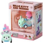 YuMe Figurina cu vehicul, Yume, Hello Kitty and Friends, Zoom Hero S1, My Melody Figurina