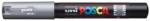 uni Marker decorativ, 0, 7-1, 0 mm, UNI "Posca PC-1M", argintiu