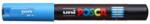 uni Marker decorativ, 0, 7-1, 0 mm, UNI "Posca PC-1M", albastru deschis