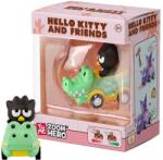 YuMe Figurina cu vehicul, Yume, Hello Kitty and Friends, Zoom Hero S1, Badtz-Maru Figurina