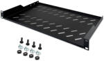 ASSMANN DN-19 TRAY-1-SW 19" 1U 250mm mély fekete fix polc (DN-19TRAY-1-SW) - digital24