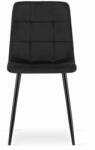  Bársony étkezőszék Black Luxury (3688_4-CUBE/KARA)