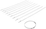 BGS technic Set coliere pentru burdufuri de ax oţel superior inox 7 mm 50 - 120 mm 10 piese, BGS 70328 (B-70328) Cleste