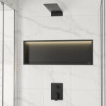 BALNEO WALL-BOX One süllyesztett polc LED világítással 90x30x10 cm, matt fekete B0101020109-3 (B0101020109-3)