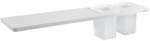 SAPHO ABELINE rockstone polc 500x12x100 mm két pohárral, matt fehér AE502-0101-01 (AE502-0101-01)
