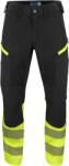 ProJob HI-VIS 6528 WAISTPANT STRETCH / Férfi rugalmas, fényvisszaverő nadrág, rövidített - fekete/HV sárga 44 (64528S983pa)