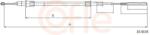 COFLE Cablu, frana de parcare COFLE 10.4154 (10.4154) - centralcar