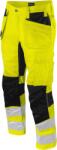 ProJob HI-VIS 6570 WAISTPANT STRETCH / Férfi rugalmas fényvisszaverő nadrág - HV sárga/fekete 44 (64570M983m8)