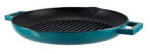 Perfect Home Zománcozott Öntöttvas Grill Szeletsütő 31cm csőrös, türkizkék (17817)