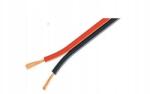Cabletech Cca hangszóró kábel Red Black 2 x 0, 16mm2 1m (2x0,16mm2-carhifi_24)
