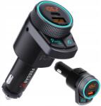 Feegar Bluetooth Fm Transmitter Feegar Aux gyorstöltő Qc 3.0 38W AutoSearch (Q300 PRO)