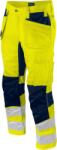 ProJob HI-VIS 6570 WAISTPANT STRETCH / Férfi rugalmas fényvisszaverő nadrág - HV sárga/sötétkék 44 (64570M795m8)