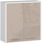  Dulap suspendat W 60 cm FIN 2D - alb-cappuccino lucios Comoda