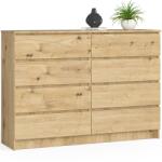  Comodă K140 8sz Clp Stejar Artisan Comoda