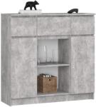  Comodă K100 2d 3sz 1p Pk Beton Comoda