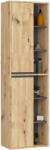  Dulap Suspendat De Baie Vami W50 2d 6p Stejar Artisan / Grafit Gri Comoda
