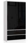 Dulap S90 2u 2s Clp Pk Negru Lucioas Comoda