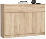 Comodă K140 3d 3sz Clp Pk Stejar Sonoma Comoda