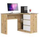  Birou De Colț B16 Clp Dreapta Stejar Artisan / Alb
