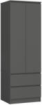  Dulap Star S60 2u 2sz Pk Grafit Gri Comoda