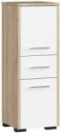  DULAP DE BAIE FIN COLOANĂ 30 2U 1S 85cm PK STEJAR SONOMA / ALB Comoda