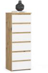  Comodă Cl6 Pk Stejar Artisan / Alb Comoda