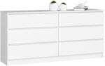  Comodă K160 6sz Clp Pk Albă Comoda