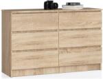  Comodă K120 6sz Clp Pk Stejar Sonoma Comoda
