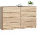  Comodă K160 8sz Clp Pk Stejar Sonoma Comoda