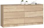  Comodă K160 6sz Clp Pk Stejar Sonoma Comoda