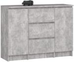  Comodă K100 2d 3sz Pk Beton Comoda